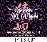 Samurai Spirits screenshot 5 for GameBoy